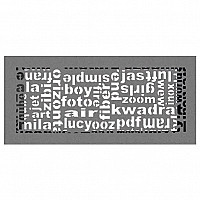 Вентиляционная решетка Kratki АВС 170х370 мм. графитовая (Дисконт)