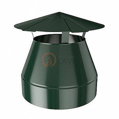 LAVA Оголовок-зонт 115/180 мм. зеленый (6005) - Общий вид