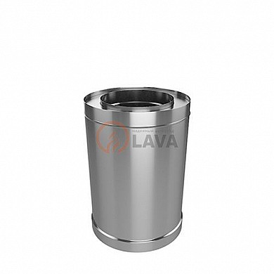 LAVA Труба-сэндвич 200/300, L=250, нерж. 439 (0,5)/439 (0,5) (ПЕРЛИТ) - Общий вид