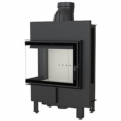 Kratki LUCY 12 L BS - Вид каминной топки сбоку