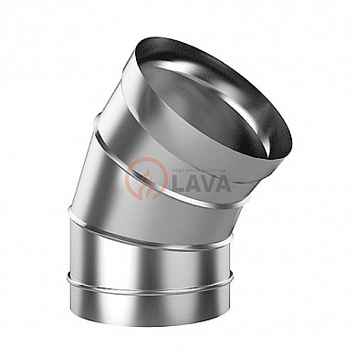 LAVA Отвод ЭЛИТ 200 мм. 45" 304 нерж. (0,8 мм) - Общий вид элемента
