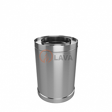 LAVA Труба-сэндвич ЭЛИТ 150/220 мм. 0,25 м 304 нерж/нерж. (0,8 мм) - Общий вид элемента