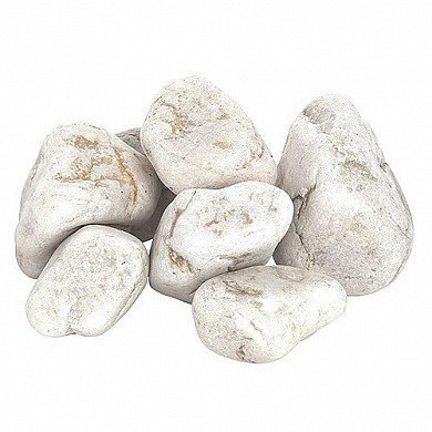  Кварцит белый обвалованный - Общий вид камня