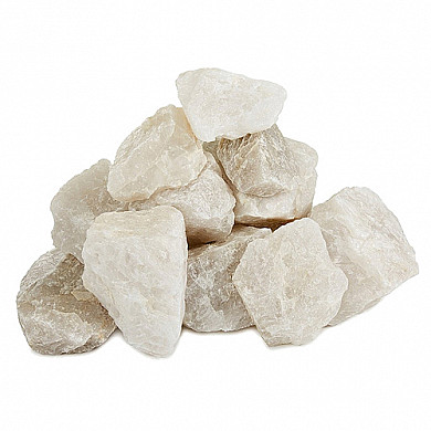  Белый кварц колотый - Общий вид камня