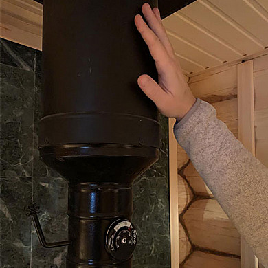 Фото дымохода в парной