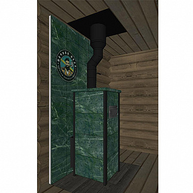 3D-модель печи с дымоходом