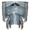 LAVA Оголовок-дефлектор 130/200 мм нерж. 439 (0,5) - Вид оголовка-дефлектора в разрезе