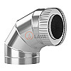 LAVA Сэндвич-отвод ЭЛИТ 115/180 мм. 90" 304 нерж. (0,8 мм) - Общий вид сэндвич-отвода