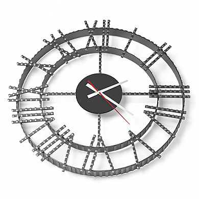 Везувий Часы кованные 1S - Общий вид часов