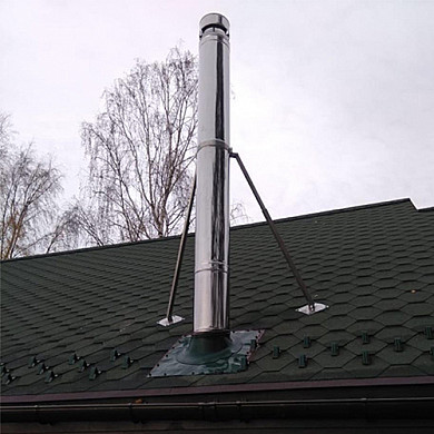 Фото дымохода на кровле