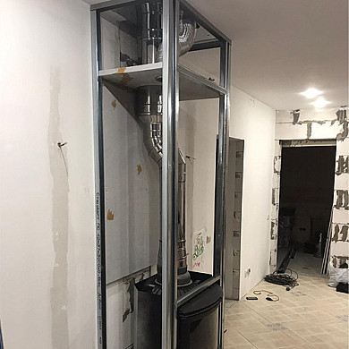 Дымоход на первом этаже