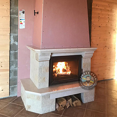 Фото установленного камина 2