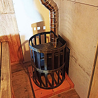 Вид печи в парной