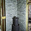 Печь Grill'D Cometa Vega Stone Window вид сзади