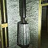 Печь Grill'D Cometa Vega Stone Window вид сзади