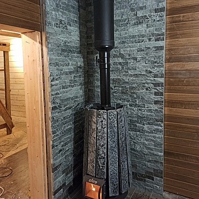 Вид печи GRILL'D Cometa 180 Vega Short STONE сбоку