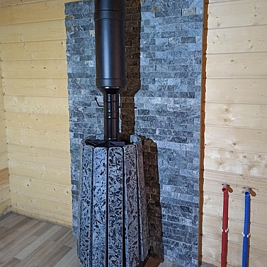 Вид печи Grill'D Cometa 180 Vega STONE сбоку