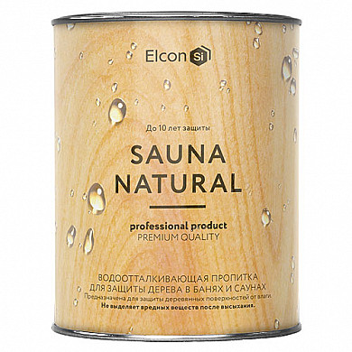 Elcon Пропитка для бани и сауны Sauna Natural 2 л. - Пропитка для бани и сауны Sauna Natural 2 л. Elcon