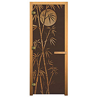  Везувий Дверь для бани бронза "Бамбук"