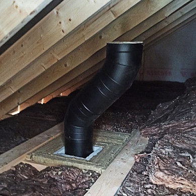Дымоход MAGMA с отводами на чердаке