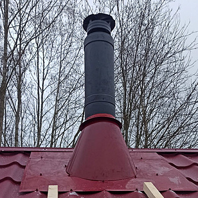 Дымоход MAGMA с УПК на крыше