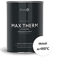  Elcon Эмаль термостойкая +700 белая, 0,8 кг.