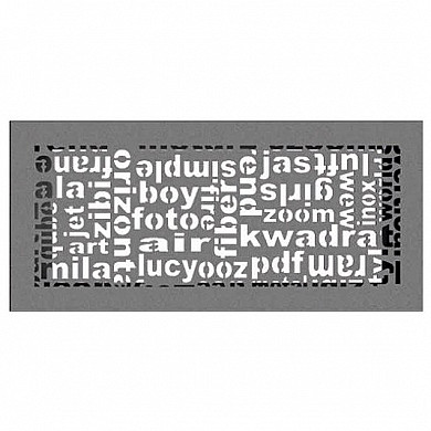 Kratki АВС 170х370 мм. графитовая (Дисконт) - Вентиляционная решетка