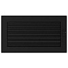 Wentor Черная с жалюзи 17х30 (Дисконт) - Вентиляционная решетка вид спереди