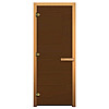 Везувий Дверь для бани бронза (листва) GB - Дверь для бани и сауны Везувий бронза (листва) GB