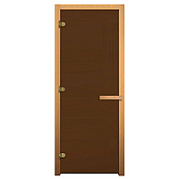 Дверь для бани Везувий бронза (листва) GB