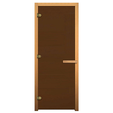 Везувий Дверь для бани бронза (листва) GB - Дверь для бани и сауны Везувий бронза (листва) GB