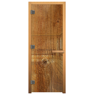Везувий Дверь для бани Декор "Дерево" стандарт - Дверь для бани Декор "Дерево" стандарт