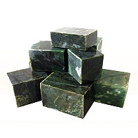 Камни для бани  Нефрит пиленный (куб) 15 кг.