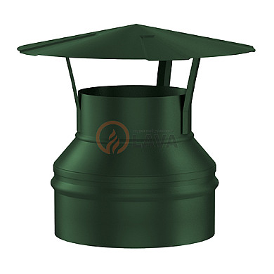 LAVA Оголовок-зонт 130/200 мм. зеленый (6005) - Оголовок-зонт 130/200 мм. зеленый (6005)