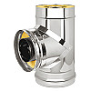 Сэндвич-тройник Везувий 120х200 мм Оц+Нерж (AISI 430/0,5 мм), угол 90*