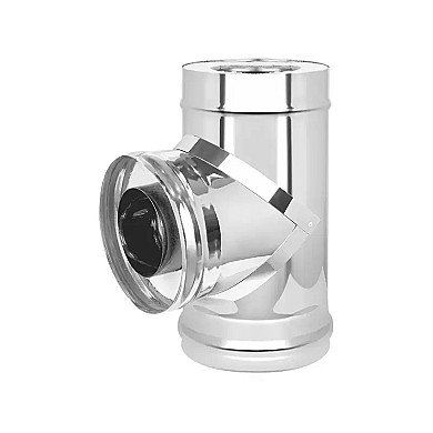 Везувий Сэндвич-тройник (AISI 430 1,0мм/0,5мм, KERALUX) д.200х300 - 