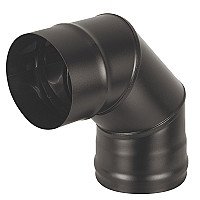  Везувий Колено BLACK (AISI 430/0,8мм) 90* 3 секции д.115