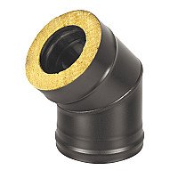  Везувий Сэндвич-колено BLACK (AISI 430 0,8мм/оц) 45* 2 секции д.150х250