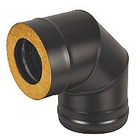  Везувий Сэндвич-колено BLACK (AISI 430 0,8мм/оц) 90* 3 секции д.115х200