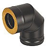 Везувий Сэндвич-колено BLACK (AISI 430 0,8мм/оц) 90* 3 секции д.200х300 - 