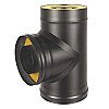 Везувий Сэндвич-тройник BLACK (AISI 430 0,8мм/оц) д.115х200 - 