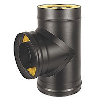  Везувий Сэндвич-тройник BLACK (AISI 430 0,8мм/оц) д.115х200
