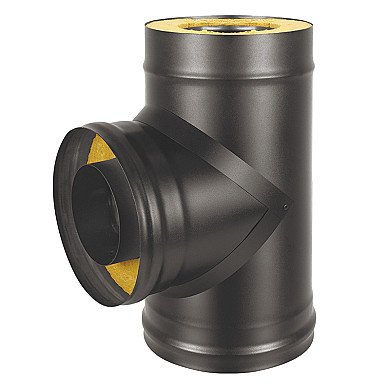 Везувий Сэндвич-тройник BLACK (AISI 430 0,8мм/оц) д.200х300 - 