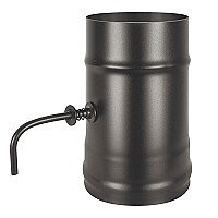  Везувий Шибер поворотный BLACK (AISI 430/0,8мм) д.200