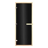 Дверь для бани  BLACK 1900х700 (8мм, 3 петли 716 CR)