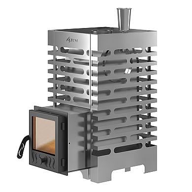 ASTON 16 INOX стекло с баком на трубе 50л Ø115 (AISI 439) - 