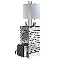 Печь для бани ASTON 20 INOX с баком на трубе 50л Ø115 (AISI 439)