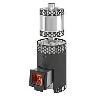 Печь для бани Везувий "Чёрная Пчёлка 20 С" INOX с баком