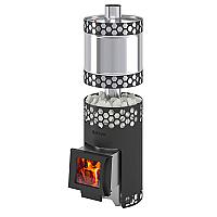 Печь для бани Везувий "Чёрная Пчёлка С" INOX с баком