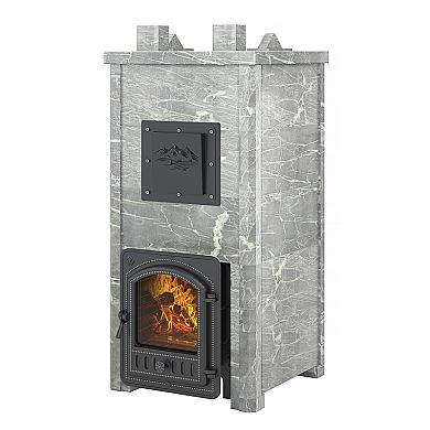 Эверест "Легкий пар Профи" каменка из чугуна, Талькохлорит, S-50 мм - 